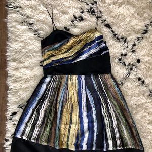 Blue & Gold Party Dress